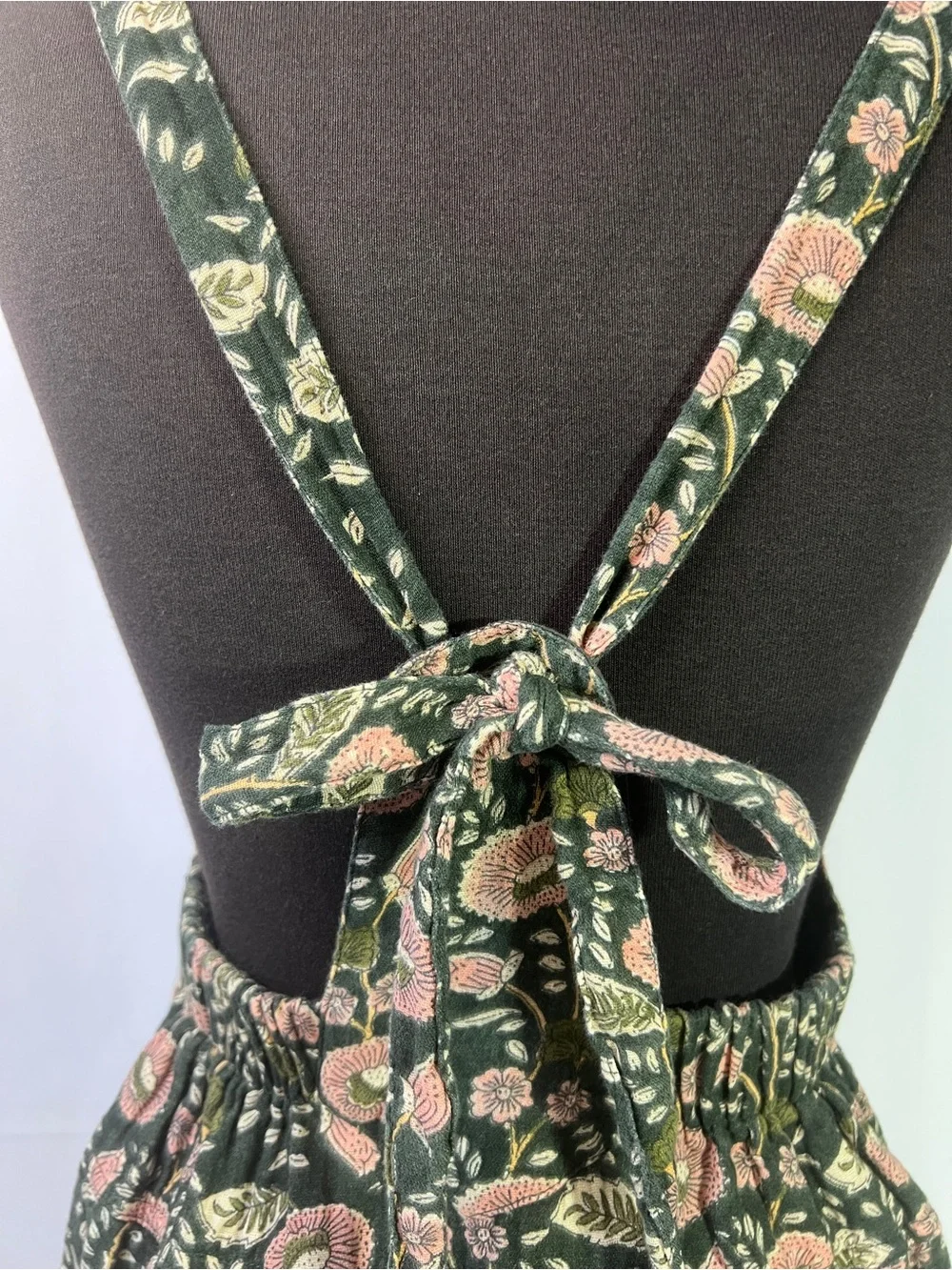 Natural Life Dakota Tie Back Mini Dress - M - overall style sleeveless floral - Picture 8 of 10